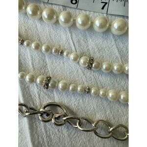 Cool pearl and chain jewelry set layered could be frankesteined